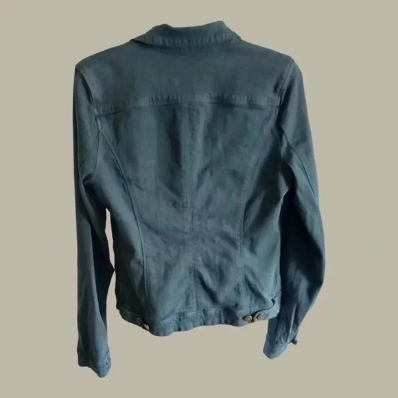 Paige denim jacket teal color size M - Picture 3 of 10